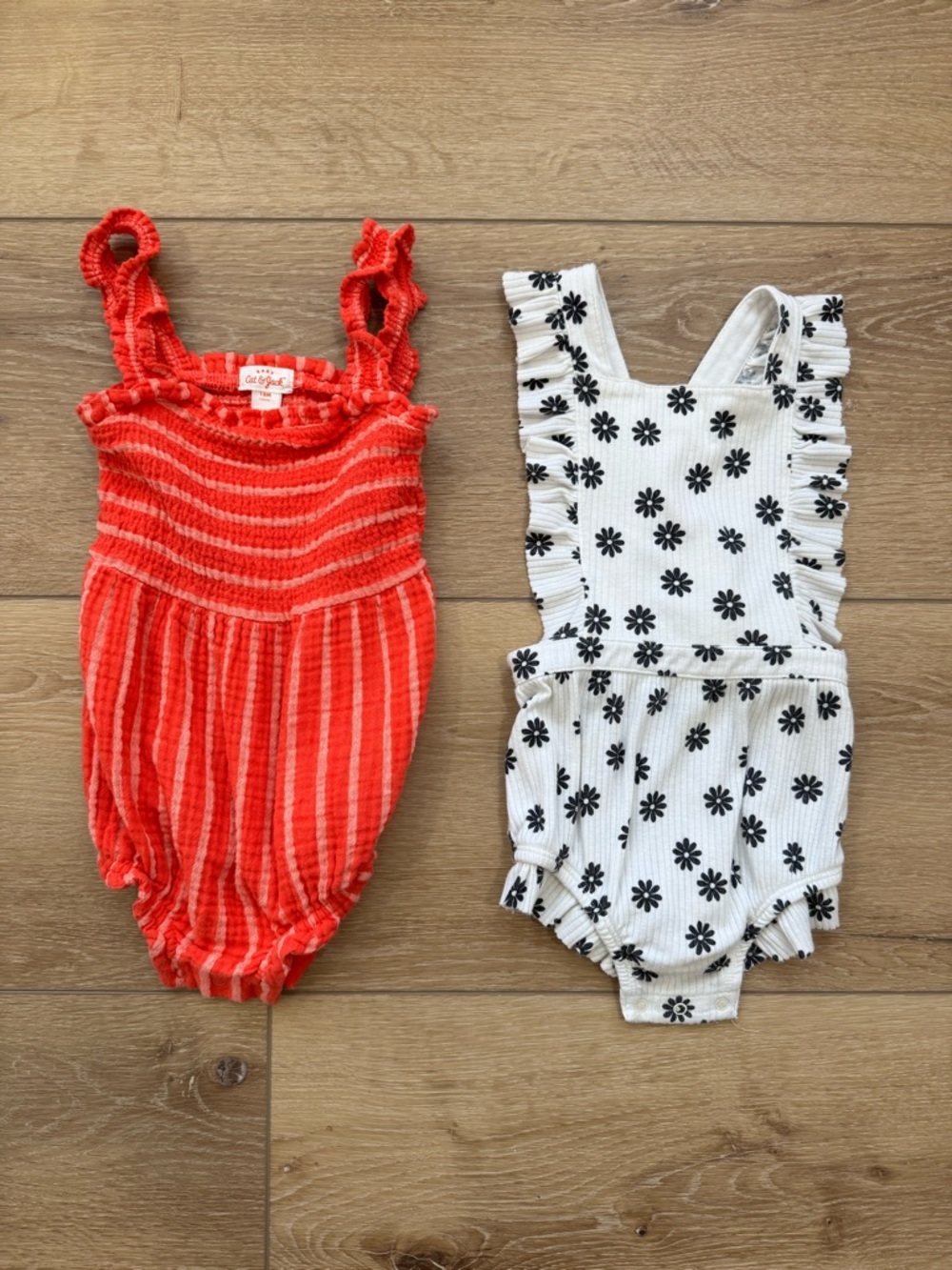 Cat & Jack Bundle Baby Rompers 18m